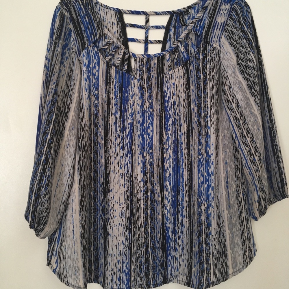 Heart Soul Blue Blouse